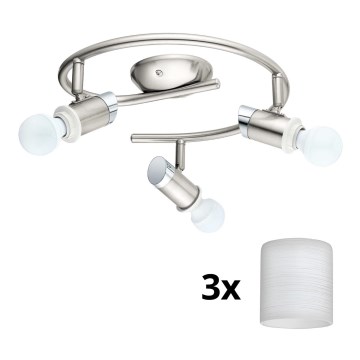 Eglo - LED akcentinis šviestuvas MY CHOICE 3xE14/4W/230V  matinis chromas/balta