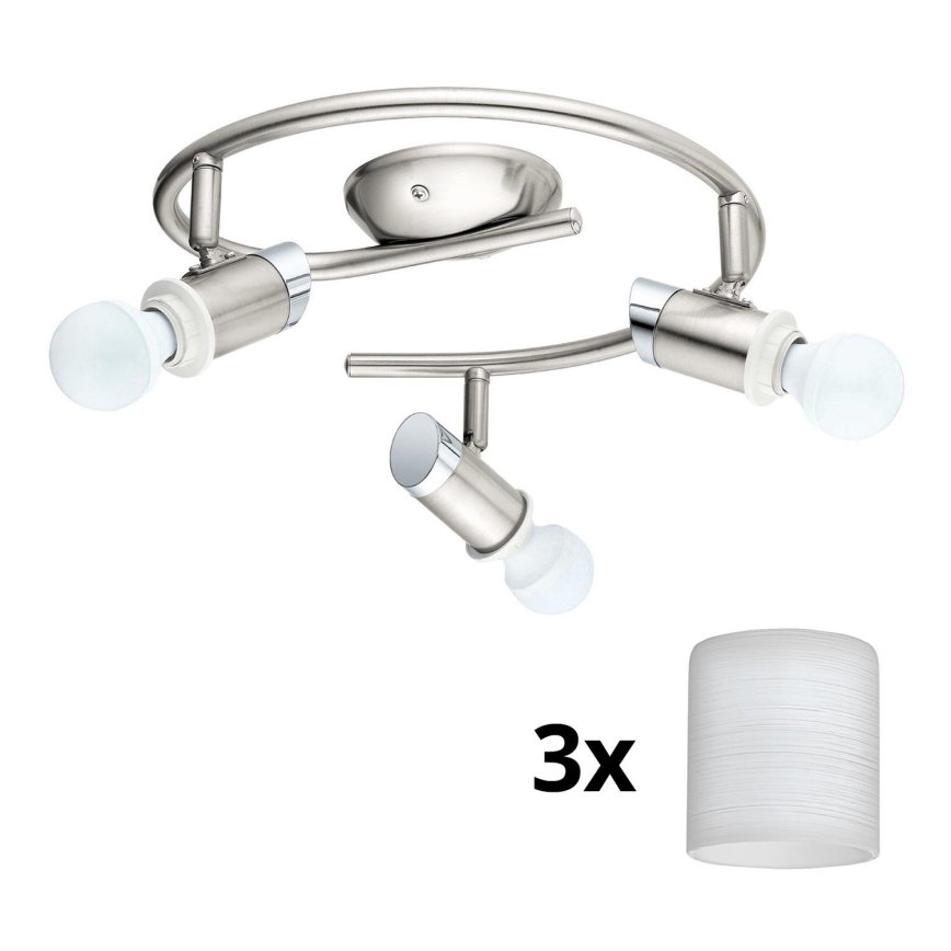 Eglo - LED akcentinis šviestuvas MY CHOICE 3xE14/4W/230V  matinis chromas/balta