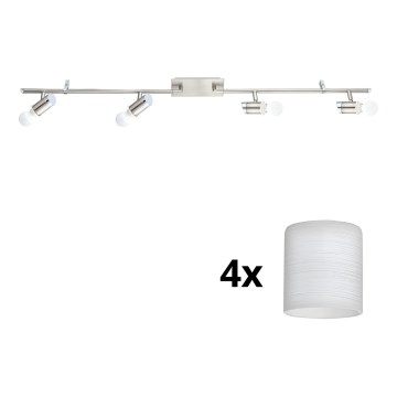 Eglo - LED akcentinis šviestuvas MY CHOICE 4xE14/4W/230V  matinis chromas/balta