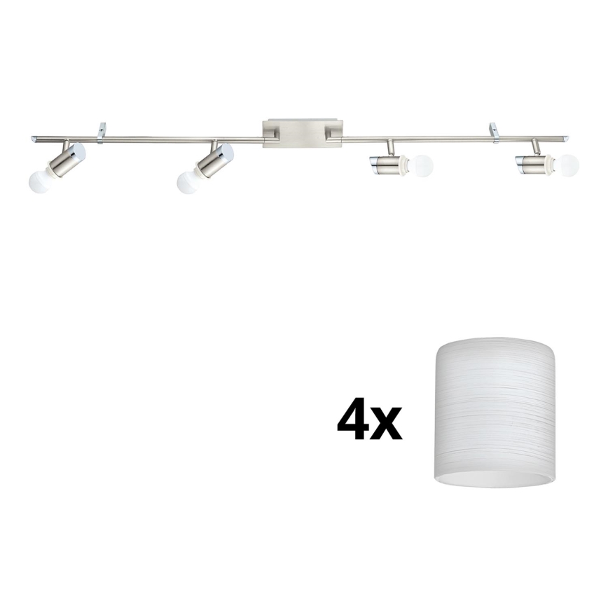 Eglo - LED akcentinis šviestuvas MY CHOICE 4xE14/4W/230V  matinis chromas/balta