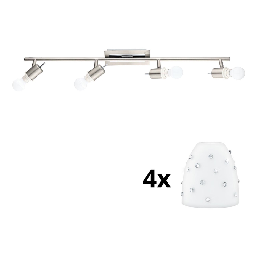 Eglo - LED akcentinis šviestuvas MY CHOICE 4xE14/4W/230V matinis chromas/balta