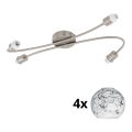 Eglo - LED akcentinis šviestuvas MY CHOICE 4xE14/4W/230V matinis chromas/balta/juoda