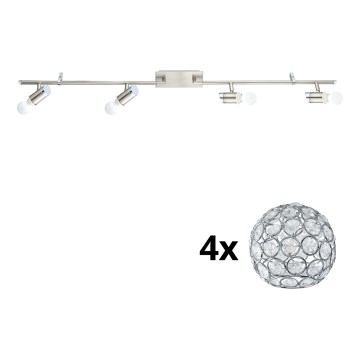 Eglo - LED akcentinis šviestuvas MY CHOICE 4xE14/4W/230V matinis chromas