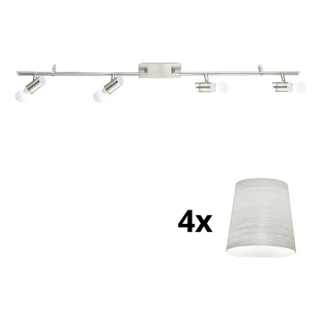 Eglo - LED akcentinis šviestuvas MY CHOICE 4xE14/4W/230V matinis chromas/kreminė