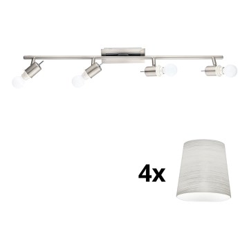 Eglo - LED akcentinis šviestuvas MY CHOICE 4xE14/4W/230V matinis chromas/kreminė