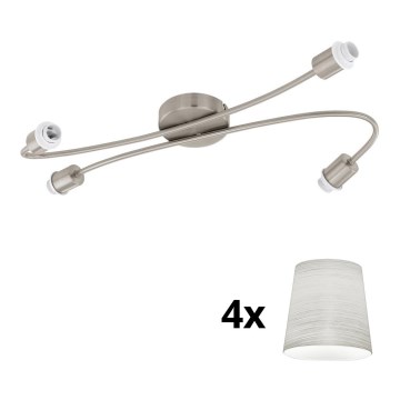 Eglo - LED akcentinis šviestuvas MY CHOICE 4xE14/4W/230V matinis chromas/kreminė