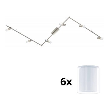 Eglo - LED akcentinis šviestuvas MY CHOICE 6xE14/4W/230V matinis chromas/balta