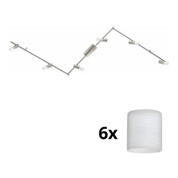 Eglo - LED akcentinis šviestuvas MY CHOICE 6xE14/4W/230V matinis chromas/balta