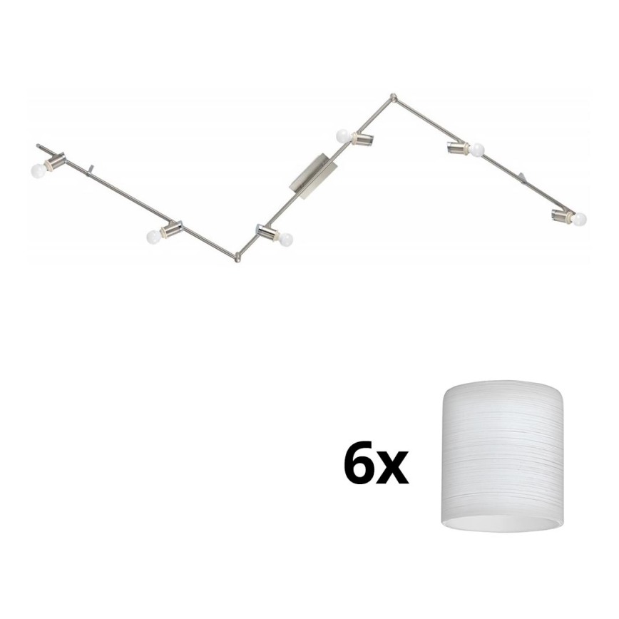 Eglo - LED akcentinis šviestuvas MY CHOICE 6xE14/4W/230V matinis chromas/balta