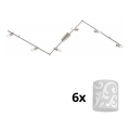 Eglo - LED akcentinis šviestuvas MY CHOICE 6xE14/4W/230V matinis chromas/balta