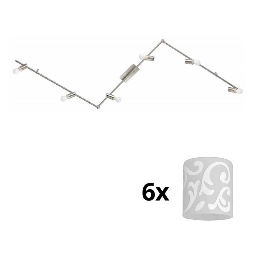 Eglo - LED akcentinis šviestuvas MY CHOICE 6xE14/4W/230V matinis chromas/balta