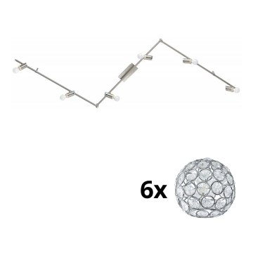 Eglo - LED akcentinis šviestuvas MY CHOICE 6xE14/4W/230V matinis chromas