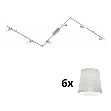 Eglo - LED akcentinis šviestuvas MY CHOICE 6xE14/4W/230V matinis chromas/kreminė