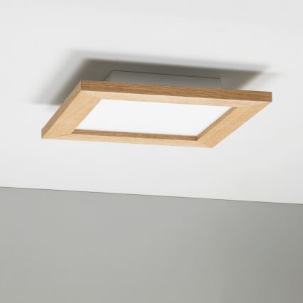 Eglo - LED Ant pagrindo montuojama panelė SALOBRENA-RW WOOD LED/17W/230V 2700/4000K 30x30 cm ruda