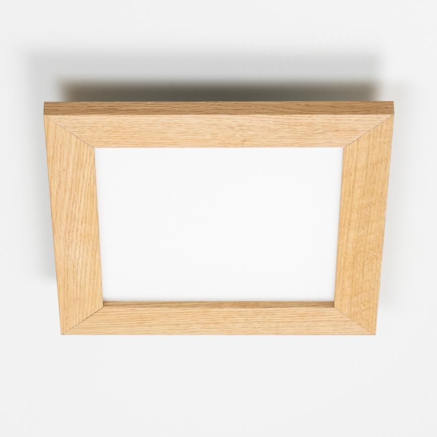Eglo - LED Ant pagrindo montuojama panelė SALOBRENA-RW WOOD LED/17W/230V 2700/4000K 30x30 cm ruda
