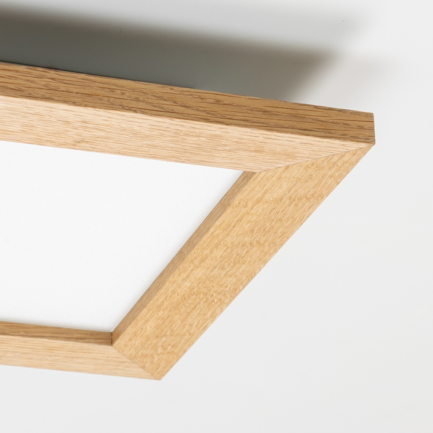 Eglo - LED Ant pagrindo montuojama panelė SALOBRENA-RW WOOD LED/17W/230V 2700/4000K 30x30 cm ruda
