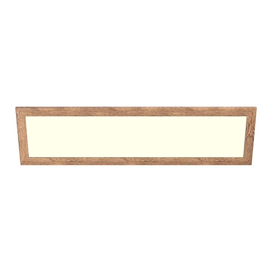 Eglo - LED Ant pagrindo montuojama panelė SALOBRENA-RW WOOD LED/34W/230V 2700/4000K 124x34 cm ruda