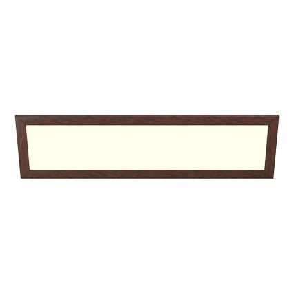 Eglo - LED Ant pagrindo montuojama panelė SALOBRENA-RW WOOD LED/34W/230V 2700/4000K 124x34 cm tamsiai ruda