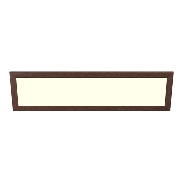 Eglo - LED Ant pagrindo montuojama panelė SALOBRENA-RW WOOD LED/34W/230V 2700/4000K 124x34 cm tamsiai ruda