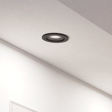 Eglo - LED įleidžiamas taškinis šviestuvas 1xGU10/4,5W/230V juodas