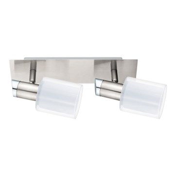 Eglo - LED Įmontuojamas šviestuvas MY CHOICE 2xE14/4W/230V matinio chromo/baltas