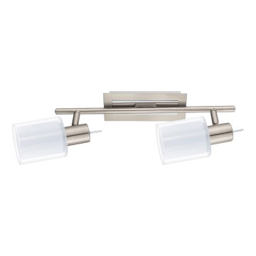 Eglo - LED Įmontuojamas šviestuvas MY CHOICE 2xE14/4W/230V matinio chromo/baltas