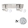 Eglo - LED įmontuojamas šviestuvas MY CHOICE 2xE14/4W/230V matinio chromo
