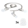 Eglo - LED Įmontuojamas šviestuvas MY CHOICE 3xE14/4W/230V matinio chromo/baltas