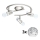 Eglo - LED Įmontuojamas šviestuvas MY CHOICE 3xE14/4W/230V matinis chromas/balta/juoda