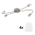 Eglo - LED Įmontuojamas šviestuvas MY CHOICE 4xE14/4W/230V matinio chromo/baltas