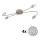 Eglo - LED Įmontuojamas šviestuvas MY CHOICE 4xE14/4W/230V matinio chromo