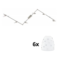 Eglo - LED Įmontuojamas šviestuvas MY CHOICE 6xE14/4W/230V matinio chromo/baltas