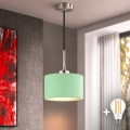 Eglo - LED kabantis šviestuvas su laidu TUNJA 1xE27/60W/230V skersmuo 20 cm žalia/juoda