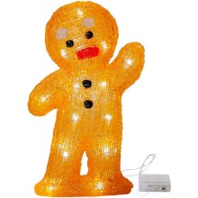 Eglo - LED Kalėdinė dekoracija 20xLED/0,06W/3xAA žmogus meduolis