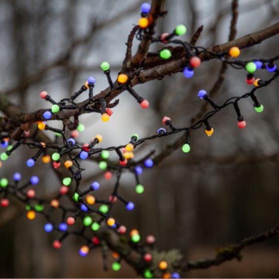 Eglo - LED Kalėdinė lauko girlianda 700xLED/8 funkcijos 14m daugiaspalvė IP44