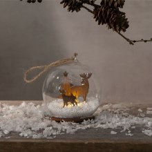 Eglo - LED Kalėdų dekoracija FAUNA 1xLED/0,06W/1xCR2032 ruda