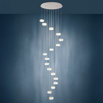 Eglo - LED Krištolinis pakabinamas reguliuojamas sietynas 17xLED/4,5W/230V