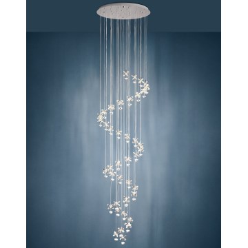 Eglo - LED Krištolinis pakabinamas reguliuojamas sietynas 40xLED/1,8W/230