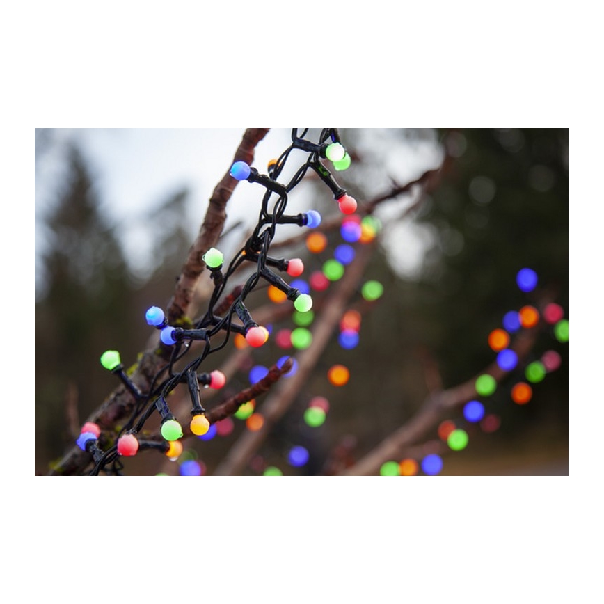 Eglo - LED lauko girlianda, 300 LED / 8 funkcijų, 11 m, IP44, daugiaspalvė