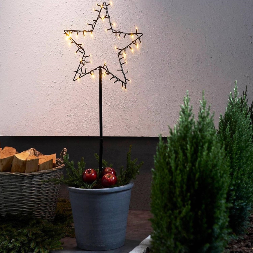 Eglo - LED Lauko Kalėdinė dekoracija LED/4xAA IP44 žvaigždė