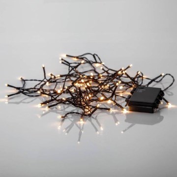 Eglo - LED Lauko kalėdinė girlianda 80xLED/3xAA 6,1 m IP44