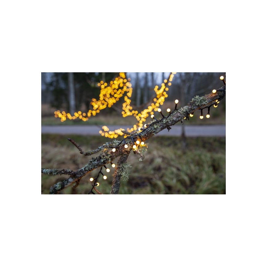Eglo- LED Lauko Kalėdinė girlianda 700xLED/1 funkcija 19m IP44 šiltai balta