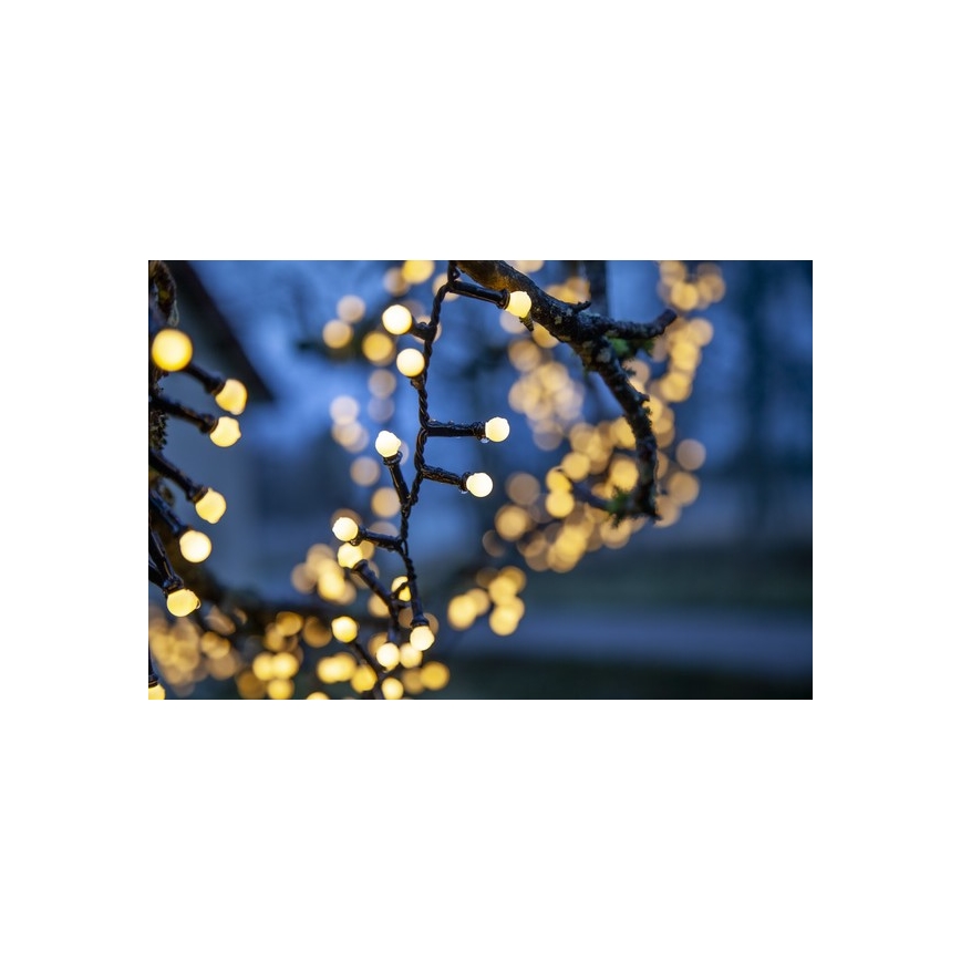 Eglo- LED Lauko Kalėdinė girlianda 700xLED/1 funkcija 19m IP44 šiltai balta