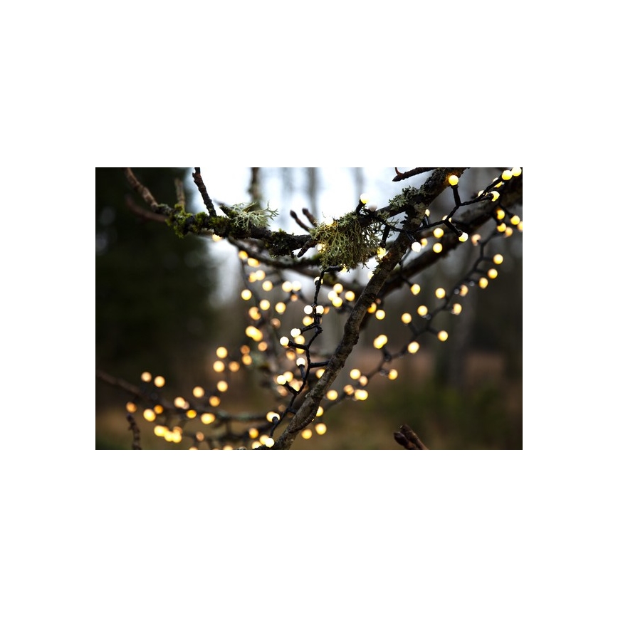 Eglo - LED Lauko kalėdinė girlianda 700xLED/8 funkcijų 19m IP44 šiltai balta