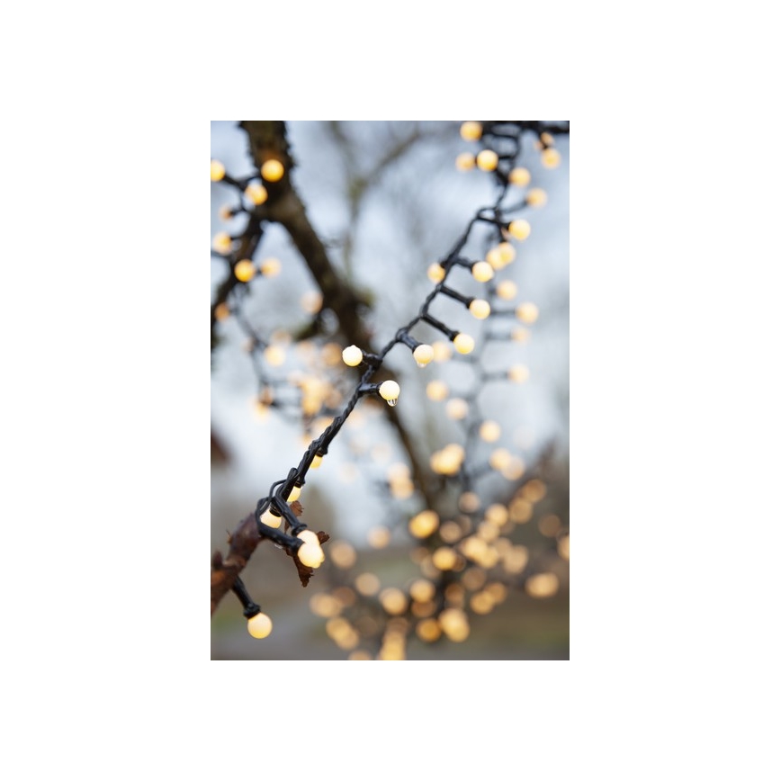 Eglo - LED Lauko kalėdinė girlianda 700xLED/8 funkcijų 19m IP44 šiltai balta