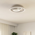 Eglo - LED lubinis šviestuvas 1xLED/14W/230V + 1xLED/8,5W diametras 38 cm balta