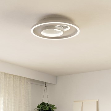 Eglo - LED lubinis šviestuvas 1xLED/14W/230V + 1xLED/8,5W diametras 38 cm balta