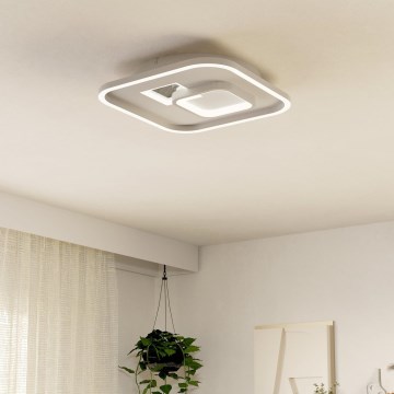 Eglo - LED lubinis šviestuvas 1xLED/16,2W/230V + 1xLED/9,2W 38x38 cm balta