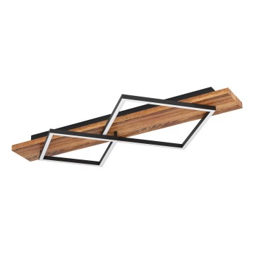 Eglo - LED lubinis šviestuvas LED/13W/230V + LED/15W juoda/ruda