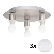 Eglo - LED lubinis šviestuvas MY CHOICE 3xE14/4W/230V chromas/balta